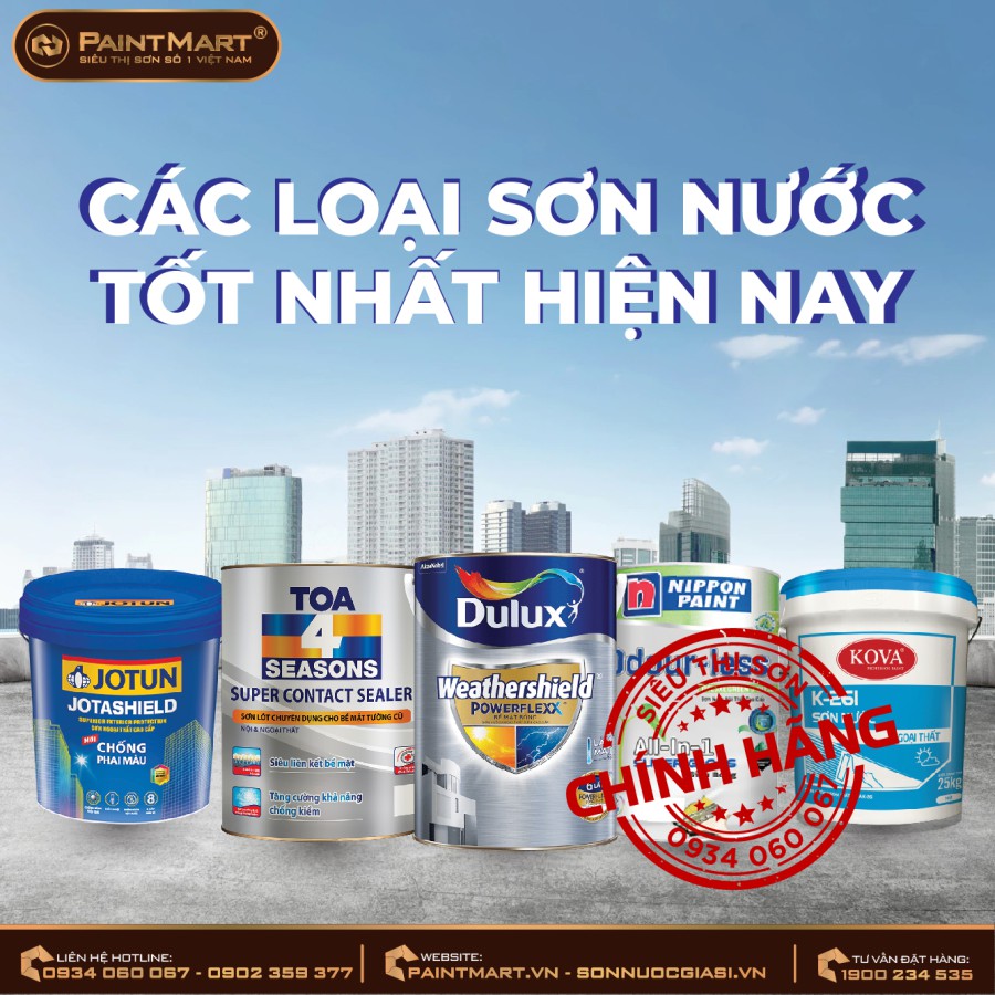 Những loại sơn nước tốt nhất hiện nay