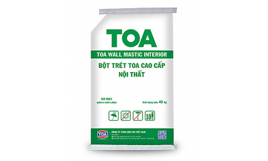 Bột trét nội thất cao cấp TOA WALL MASTIC - 40kg