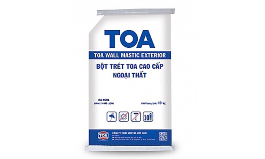 Bột trét ngoại thất cao cấp TOA WALL MASTIC - 40kg